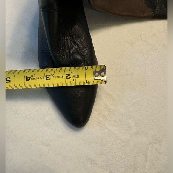 Genuine Leather Over The Knee Women’s Black And Brown Boots Size 8 Handmade - Picture 5 of 15
